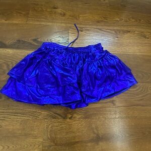 Vibrant blue metallic Skirt